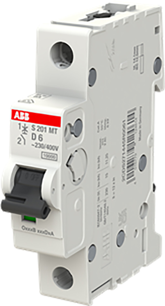 ABB Componenten System pro M compact S201MT-D6 MCB, 1P D6 10ka