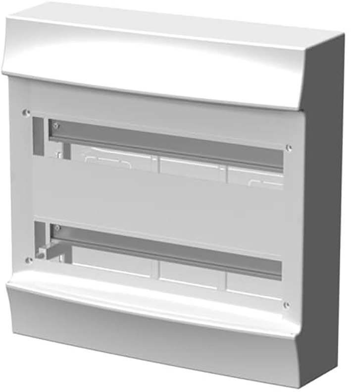 ABB Componenten Mistral41W Mistral41 Wandopbouw zonder deur 48M V.V. montagebrug TB en aardklem S