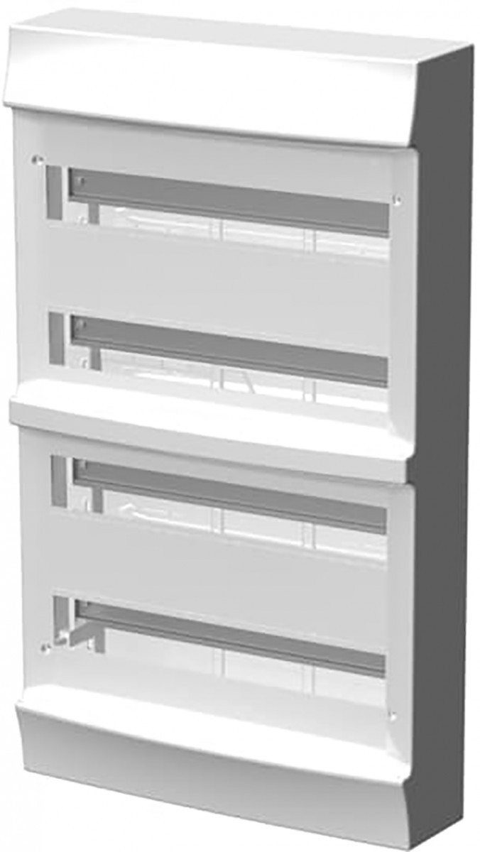 ABB Componenten Mistral41W Mistral41 Wandopbouw zonder deur 72M V.V. montagebrug TB en aardklem S