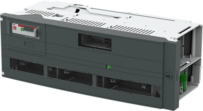 ABB Componenten SlimLine XR Slimline Cassette, 185MM, 3P 630a, ac23, 10MM met motor aansturing