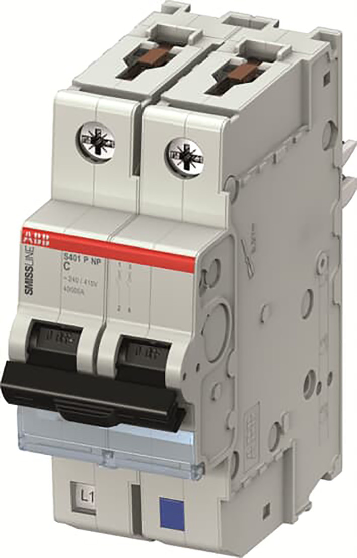 ABB Componenten Smissline-S Installatieautomaat Smissline 1 polig + N, C kar. 16a, 40 ka