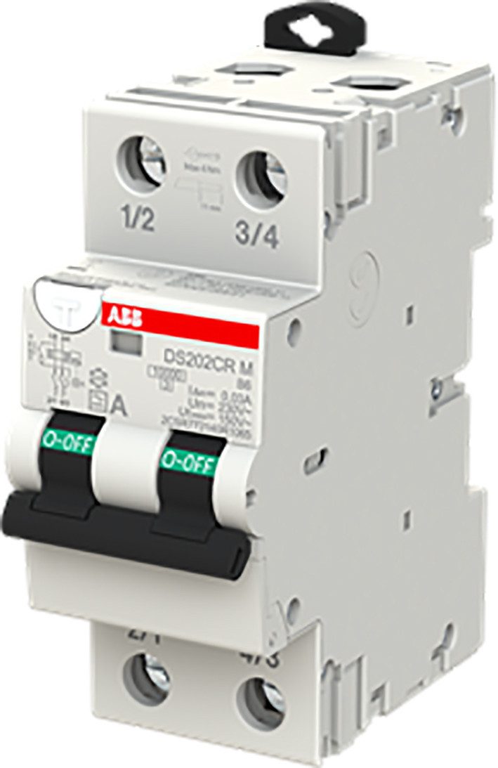 ABB Componenten System pro M compact Aardlekautomaat DS202CRM 2P B6 30ma 10ka type A