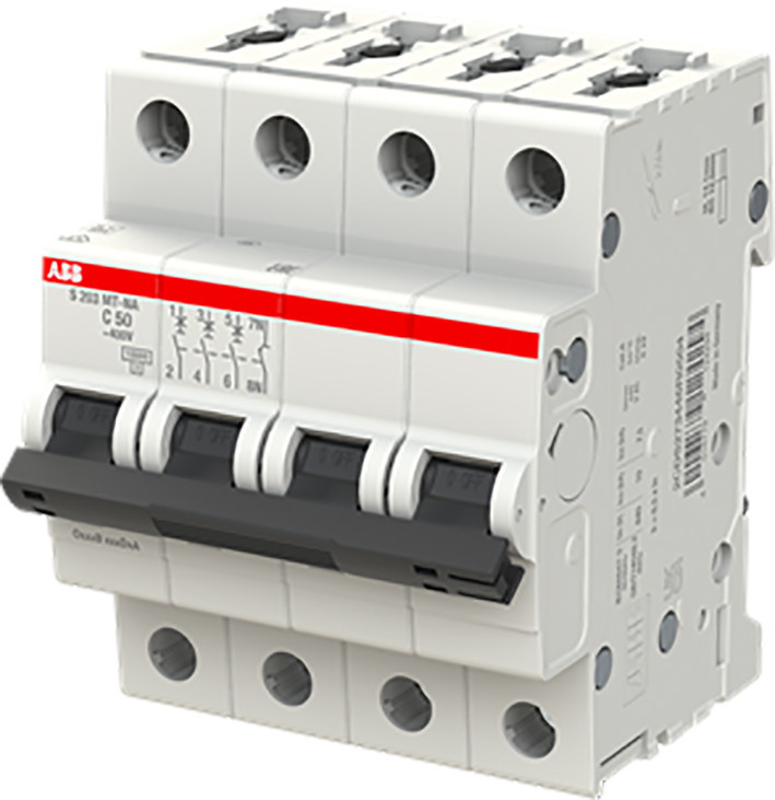 ABB Componenten System pro M compact Automaat S200MT 3P+N C50 10ka tractie