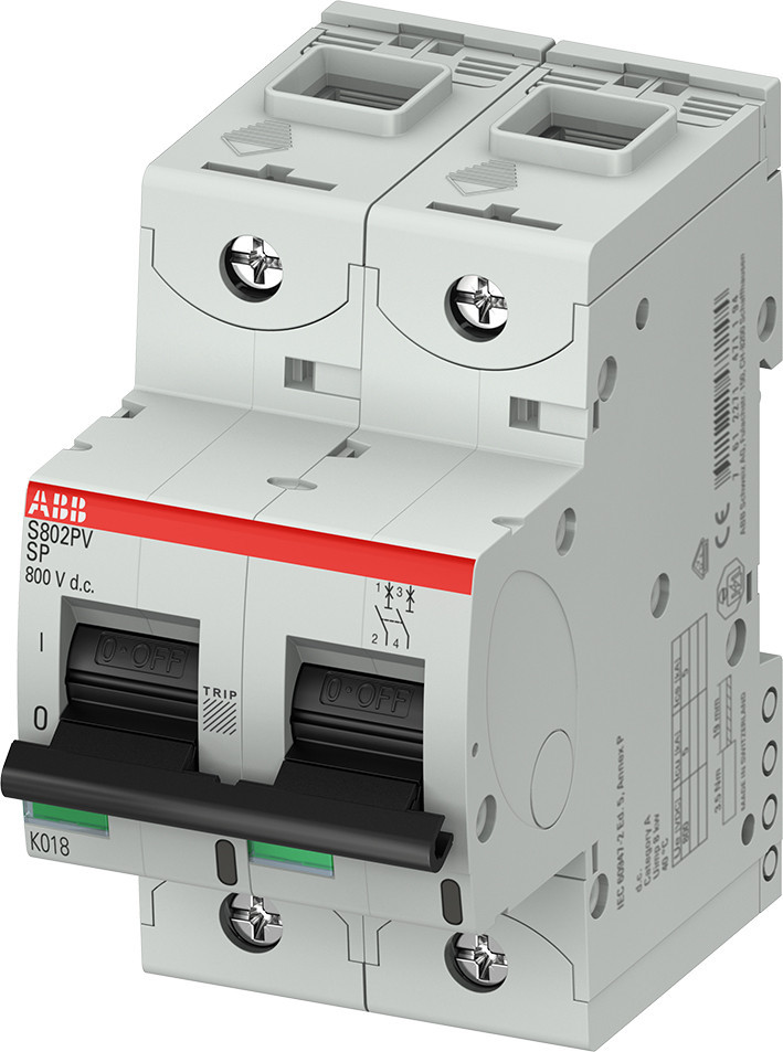 ABB Componenten System pro M compact DC Installatieautomaat 2P, 32a 5ka, 800VDC