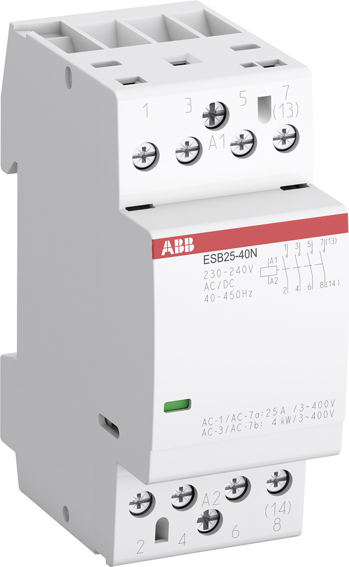 ABB Componenten Magneetschakelaar / ESB / EN Contactor Esb25 25a 4no 230vac multi pak