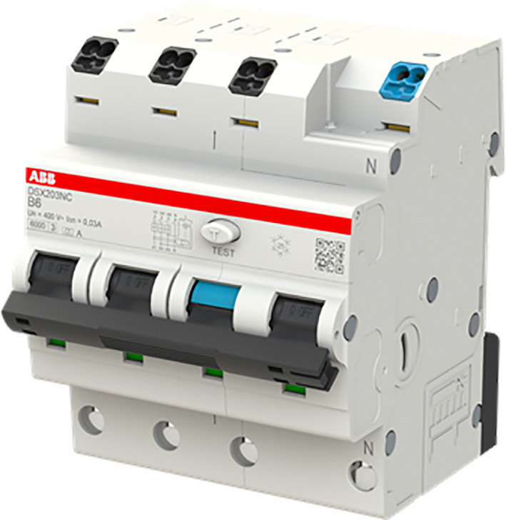 ABB Componenten System pro M compact DSX203NC B6 a30 aardlekautomaat 3P+N