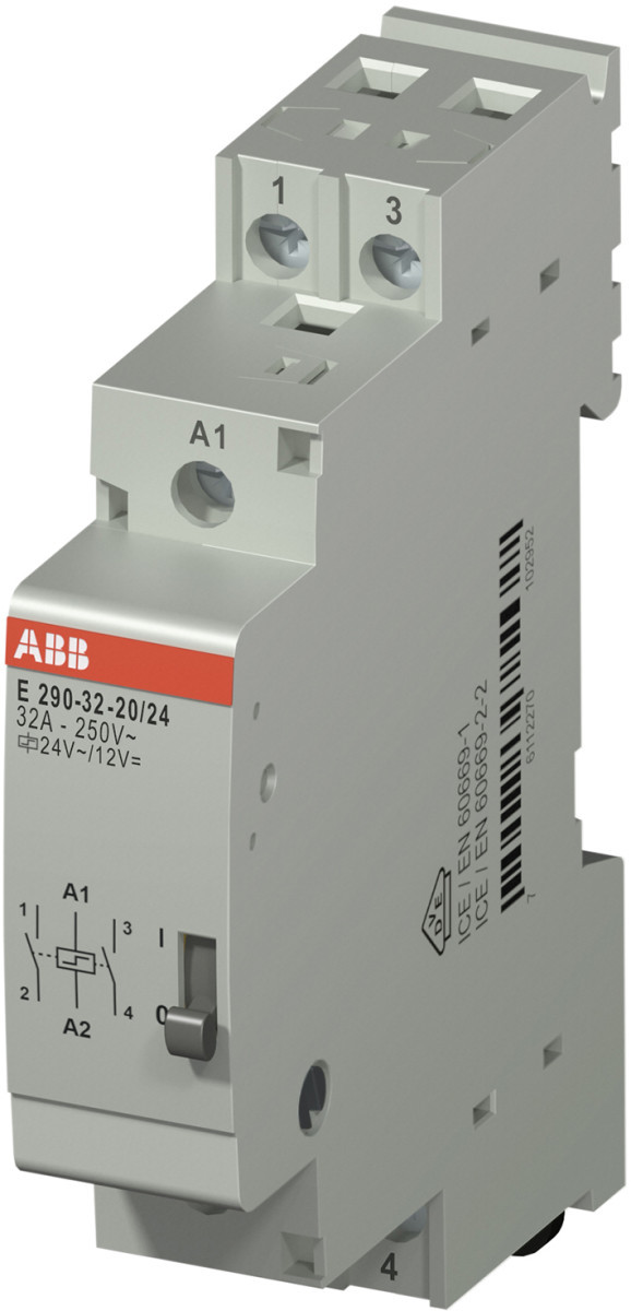 ABB Componenten System pro M compact Impulsrelais E290 2M, 32a, 24vac/ 12VDC