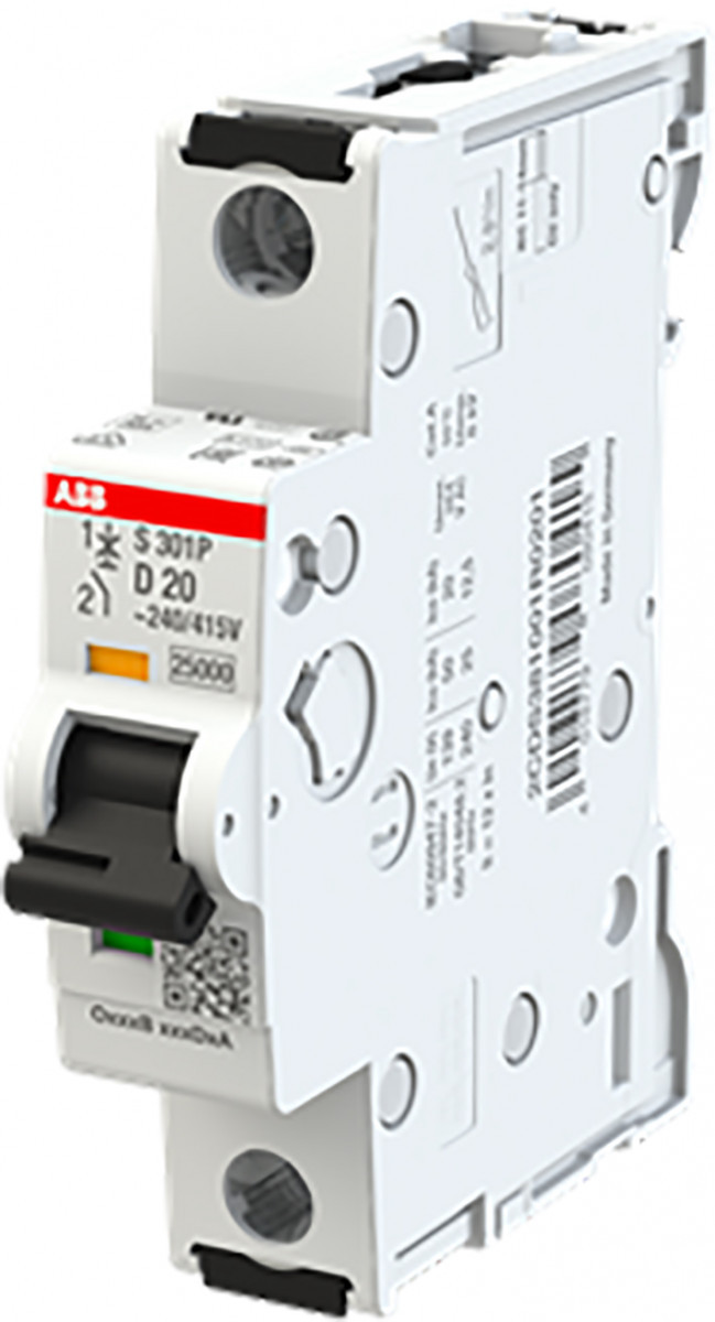 ABB Componenten System pro M compact Installatie Automaat 25ka, 1P, kar d20a