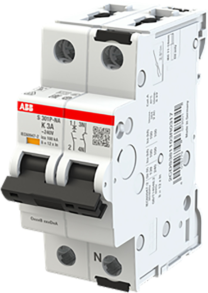 ABB Componenten System pro M compact Installatie Automaat 25ka, 1P+N, kar K 3a