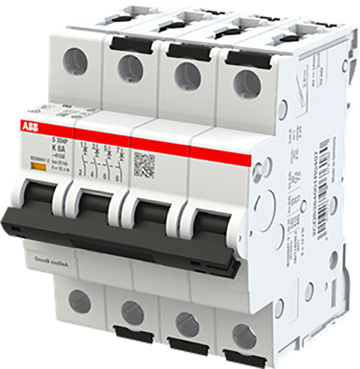 ABB Componenten System pro M compact Installatie Automaat 25ka, 4P, kar K 8a