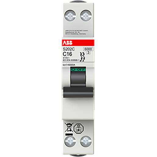 Abb System pro M compact installatieautomaat C karakteristiek 2a 2P 2 beveiligd 1te