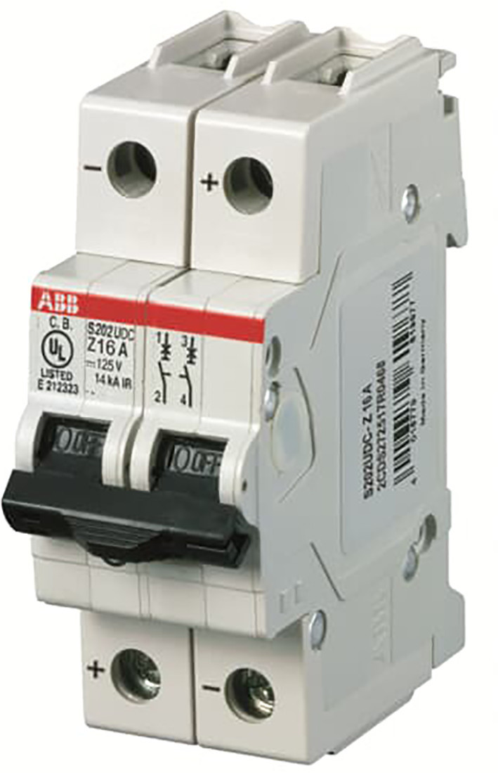 ABB Componenten System pro M compact Installatieautomaat Ul489 60VDC, 4a, 2 polig Z kar