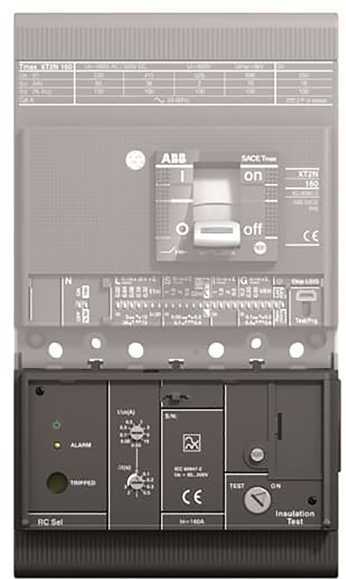 ABB Componenten Tmax XT Aardlek Beveiliging sel voor XT4 vast 4 pole
