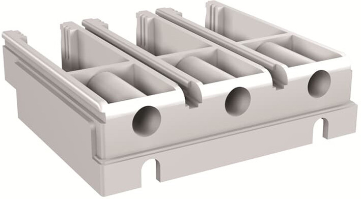 ABB Componenten Tmax XT Adapter Voor vaste koperwerk aan te sluiten op sokkel van tmax XT1 3 P