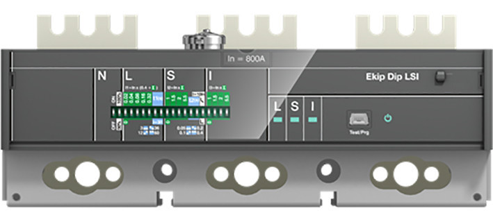 ABB Componenten Tmax XT Ekip Dip lsi in=800 XT6 3 polig alleen trip unit electronische beveili
