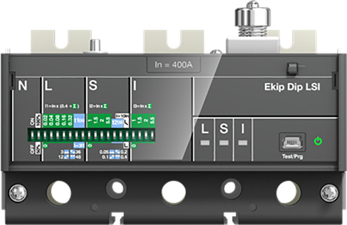 ABB Componenten Tmax XT Ekip M dip I in=630 XT5 3 polig alleen trip unit electronische beveili