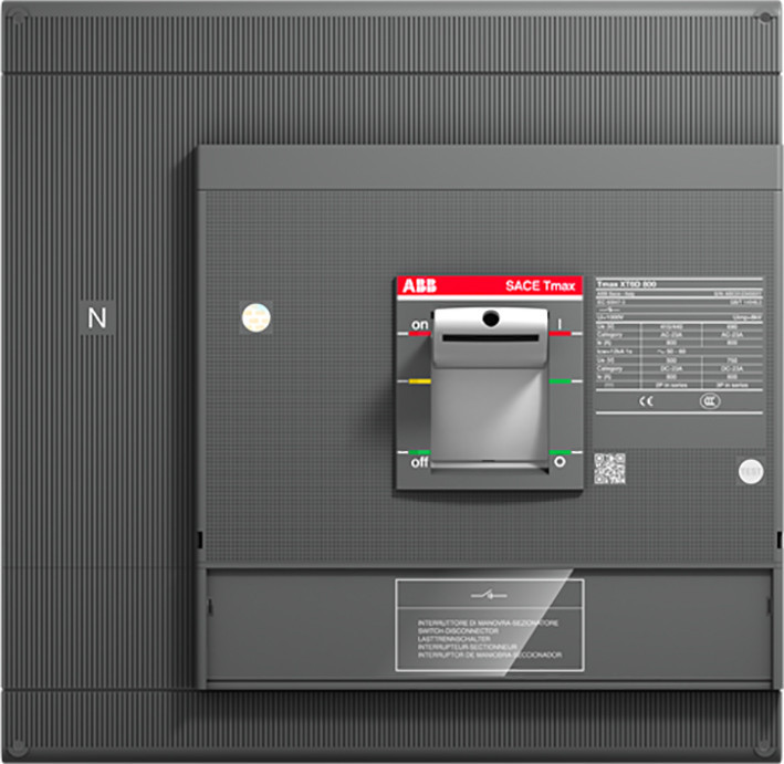 ABB Componenten Tmax XT Special build Inclusief Vermogensautomaat en accessoires 1sda100787r1 XT6D 1000 4P F