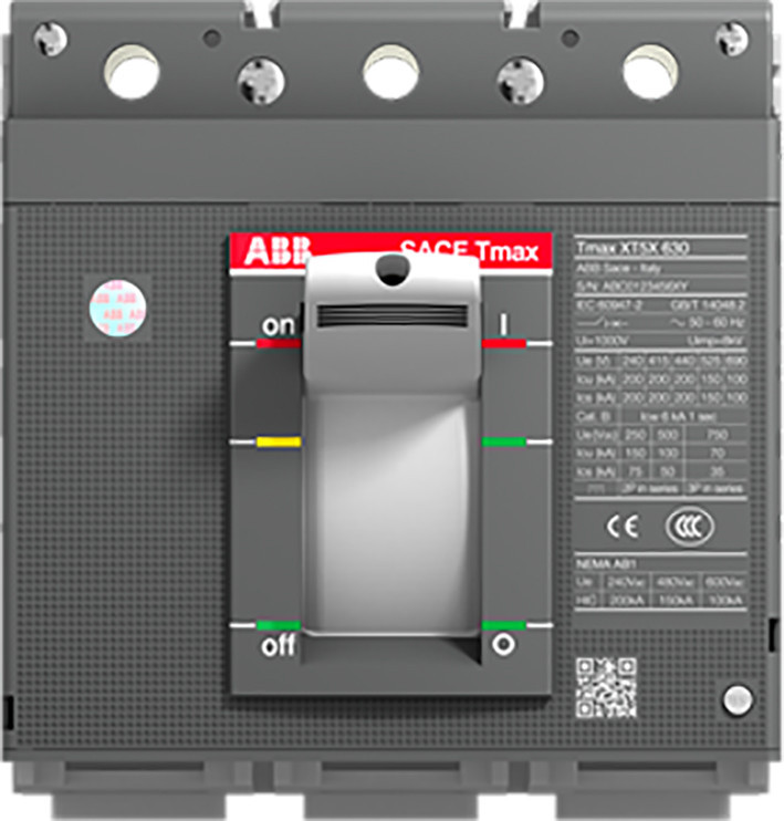 ABB Componenten Tmax XT XT5X 400 breaking unit 3 polig vast met vooraansluiting alleen breakin