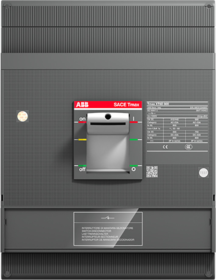 ABB Componenten Tmax XT XT6D 630 3 polig vast met vooraansluiting lastschakelaar