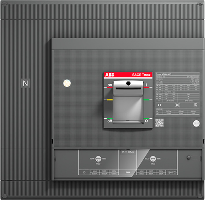 ABB Componenten Tmax XT XT6N 800tma 630-6300 4 polig inn=100%in vast met vooraansluiting therm