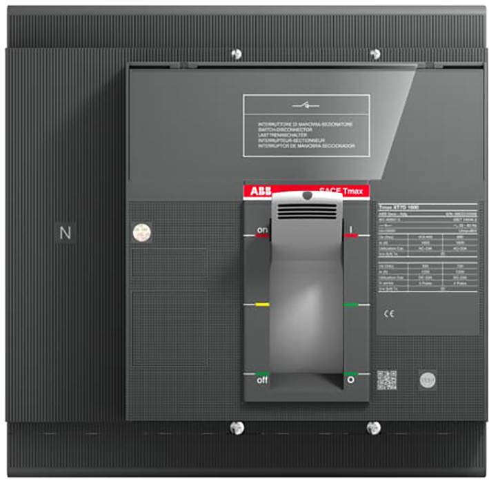 ABB Componenten Tmax XT XT7D 1600 4 polig vast met vooraansluiting lastschakelaar