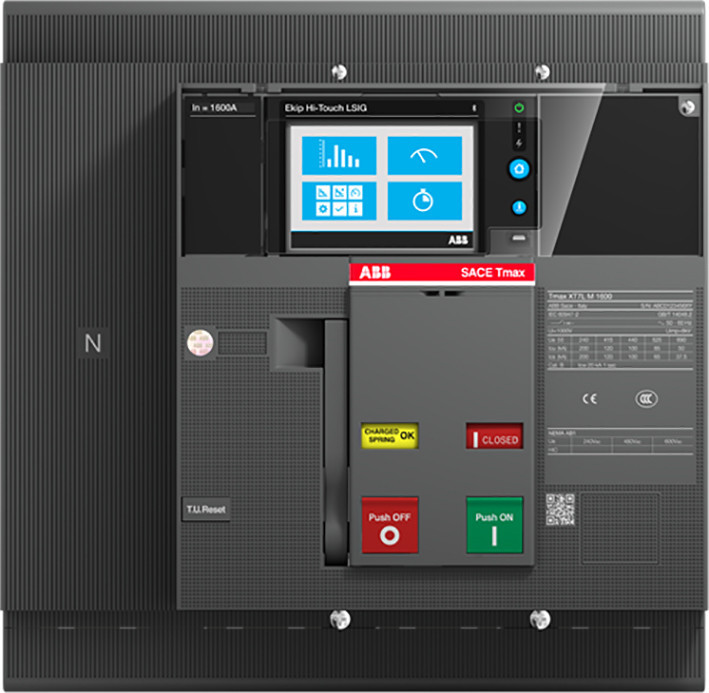 ABB Componenten Tmax XT XT7H M 1600 ekip hi-touch lsi 1600 vast met vooraansluiting electronis