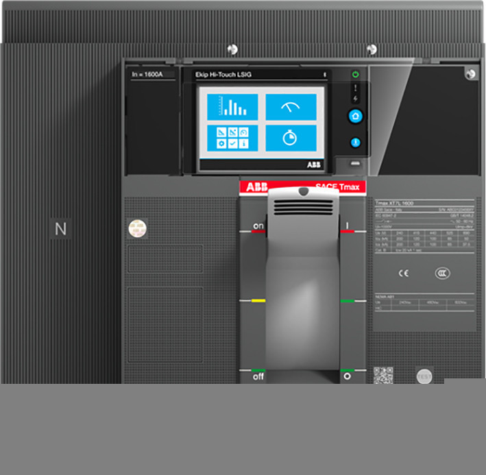 ABB Componenten Tmax XT XT7L 1250 ekip touch lsig in1250a 4 polig vast met vooraansluiting ele