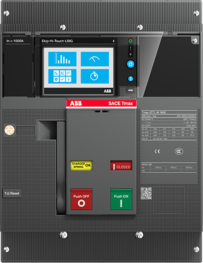ABB Componenten Tmax XT XT7L M 1000 ekip touch lsi in1000a vast met vooraansluiting electronis
