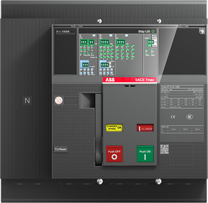 ABB Componenten Tmax XT XT7L M 800 ekip dip LS/I in=800a 4polig vast met vooraansluiting elect