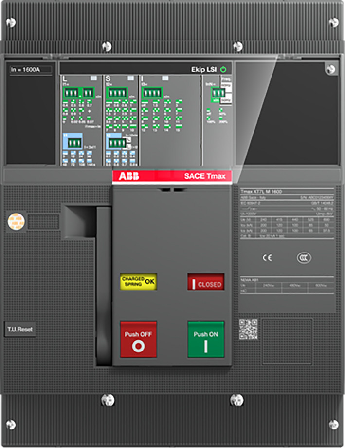 ABB Componenten Tmax XT XT7L M 800 ekip dip LS/I in=800a vast met vooraansluiting electronisch