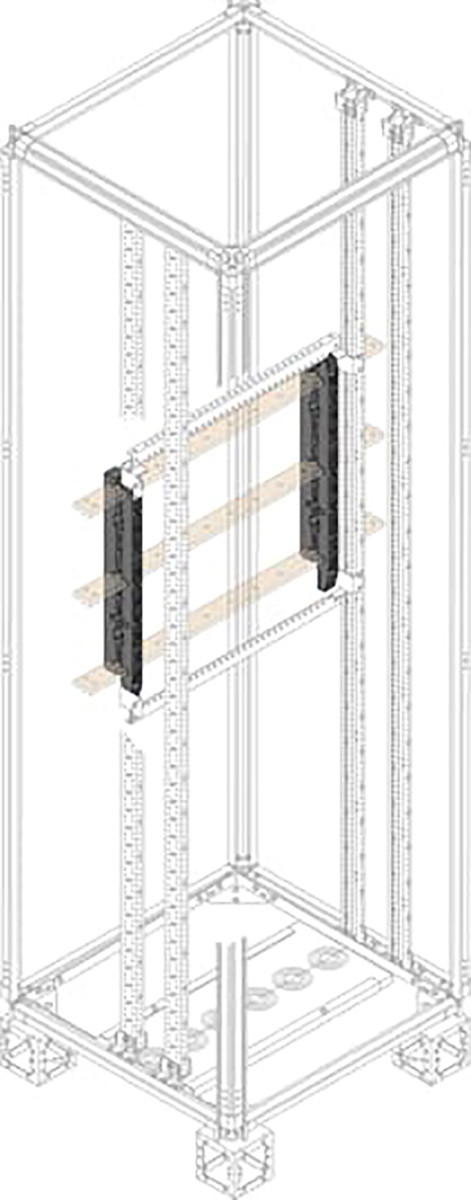 ABB Componenten System pro E power Raildrager TBV 60x10mm, railafstand 185MM