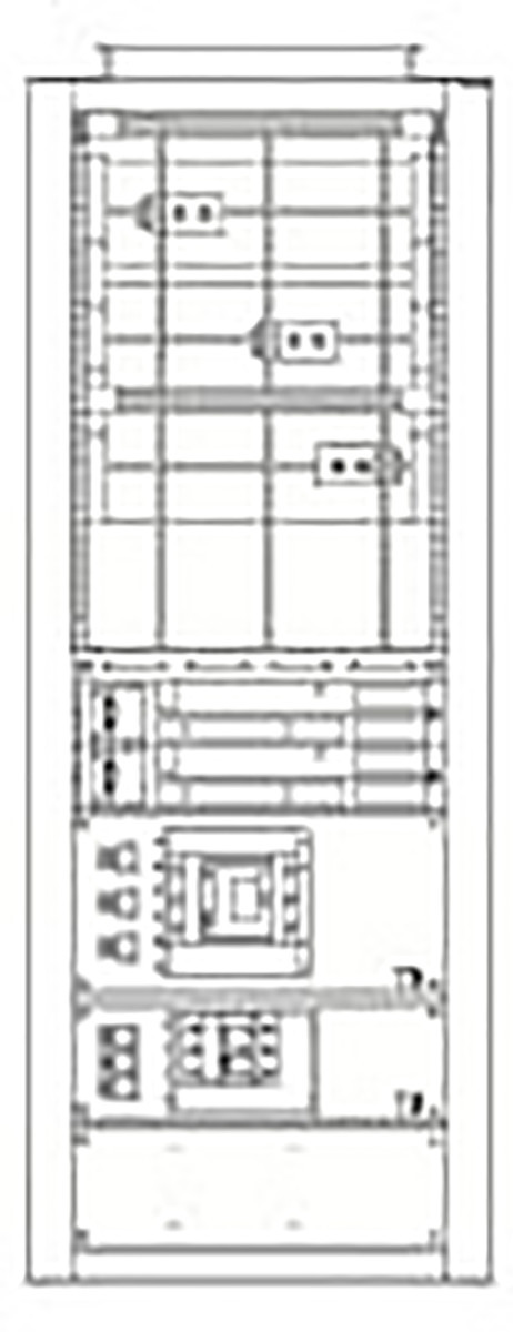 ABB Componenten TriLine-R Compartmentdeur Blind H=300MM