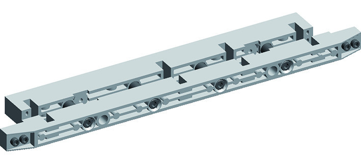 ABB Componenten System pro E power Raildrager TBV 100x10mm, railafstand 185MM