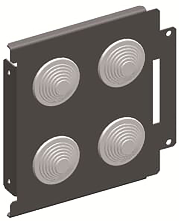 ABB Componenten TPM Verticale Afscherming V.V. 4X kabelinvoer, H=200MM