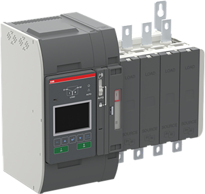 ABB Componenten TruONE Automatische Omschakelaar 200a, 3P, I-ii, level 3 controller (LCD)