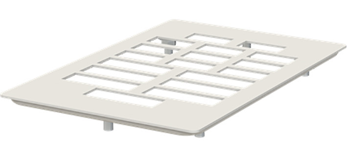 ABB Componenten TwinLine Flensplaat T.B.V. GST18 chassis 11 X 3-pol / 7 X 5-pol