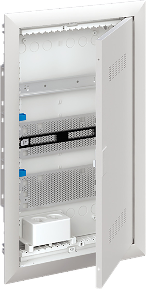 ABB Componenten UK600 Media Inbouwverdeler met sierlijst en deur V.V. ventilatie, 3-rijen