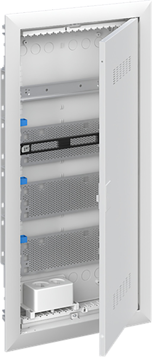 ABB Componenten UK600 Media Inbouwverdeler met sierlijst en deur V.V. ventilatie, 4-rijen