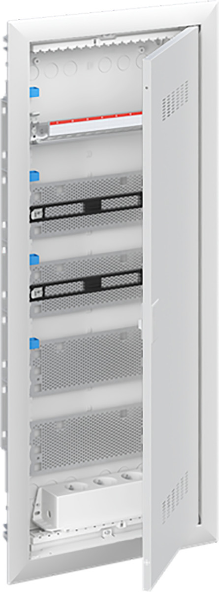 ABB Componenten UK600 Media Inbouwverdeler met sierlijst en deur V.V. ventilatie, 5-rijen