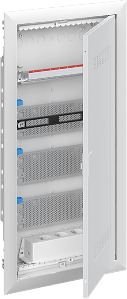 ABB Componenten UK600 Media Inbouwverdeler met sierlijst en wi-fi deur V.V. ventilatie, 4-ri