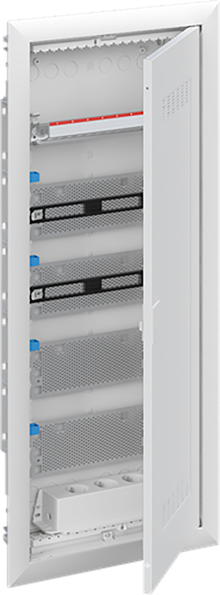 ABB Componenten UK600 Media Inbouwverdeler met sierlijst en wi-fi deur V.V. ventilatie, 5-ri
