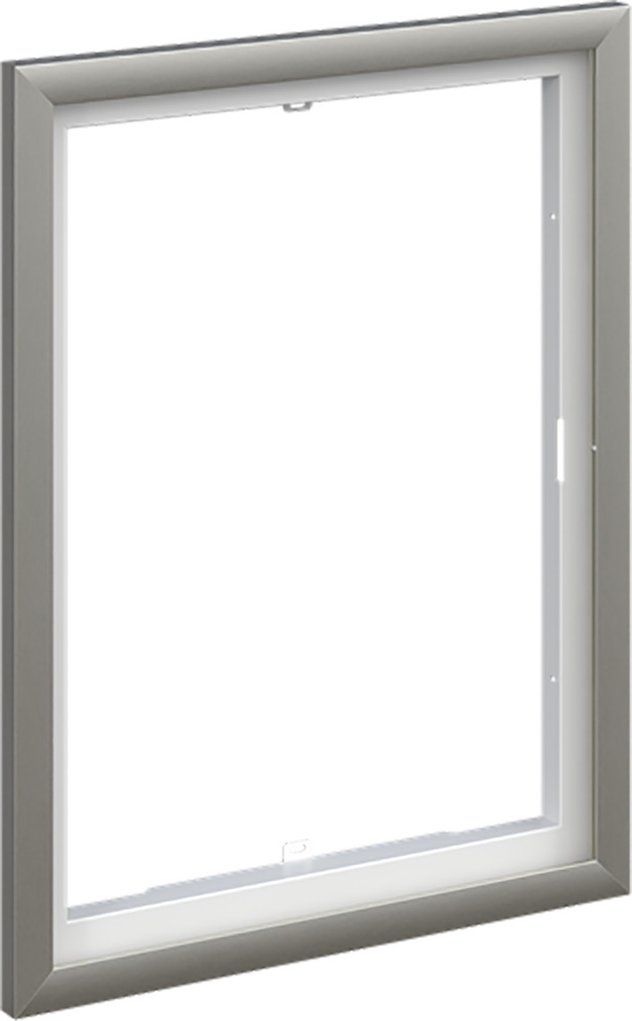 ABB Componenten UK600 Sierlijst, T.B.V uitwisselbare fronten, al geborsteld, RVS afwerking,