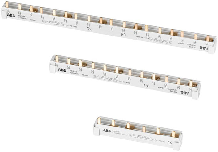 ABB Componenten System pro M compact Verbindingsrail PS 4P 8 pinnen 10MM² L1-L2-L3-N-L1-L2-L3-N-#