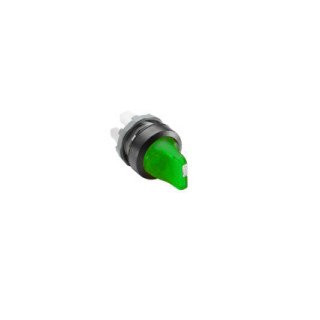 ABB Componenten Drukknoppen / Modular Verlichte Keuzeschakelaar, terugverend, korte hendel, 2 standen, groen