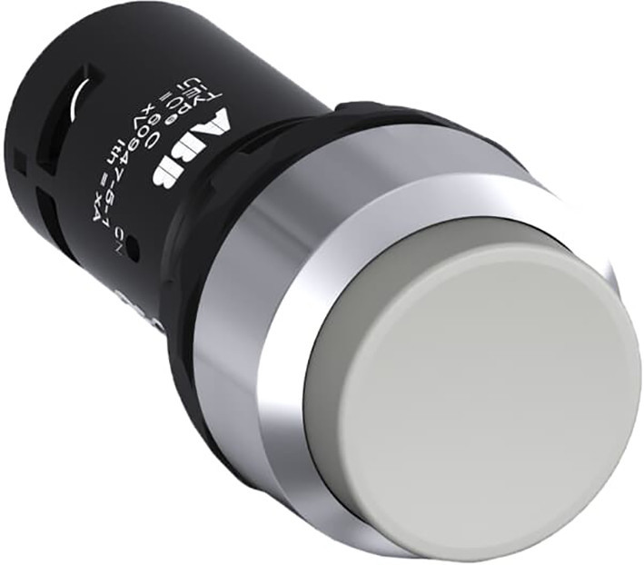 Abb "vlakke drukknop compact serie 1no+1nc rood met""off"" ip66 ip67 & ip"