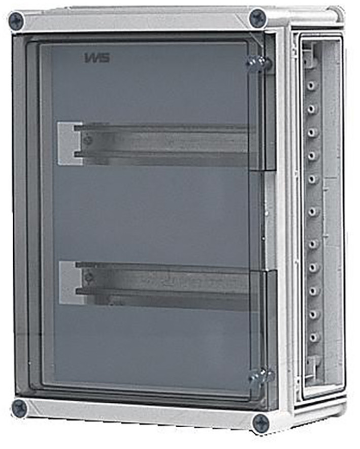 VMS63V Din-prof.kast 3x14mod. TR.deksel