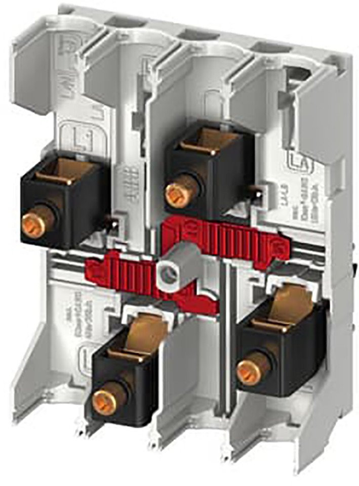 ABB Componenten Smissline-S Voedingsblok M afdekpl, 3LN hoog 160a max. smissline
