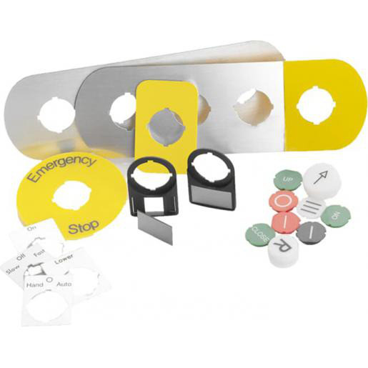 Abb Zilvergrijs aluminium textpl. met text ''hand-auto''