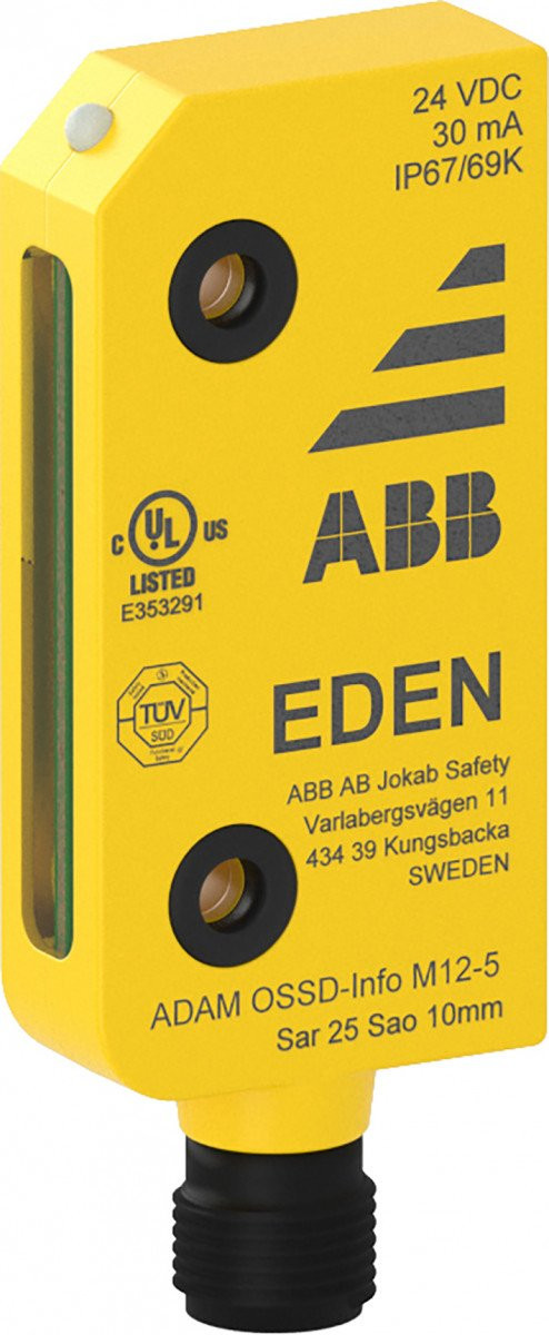 Abb Contactloze veiligheidssensor ossd info M12 5 contacten
