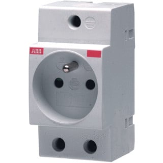 Abb Contactsdoos met pen aarde